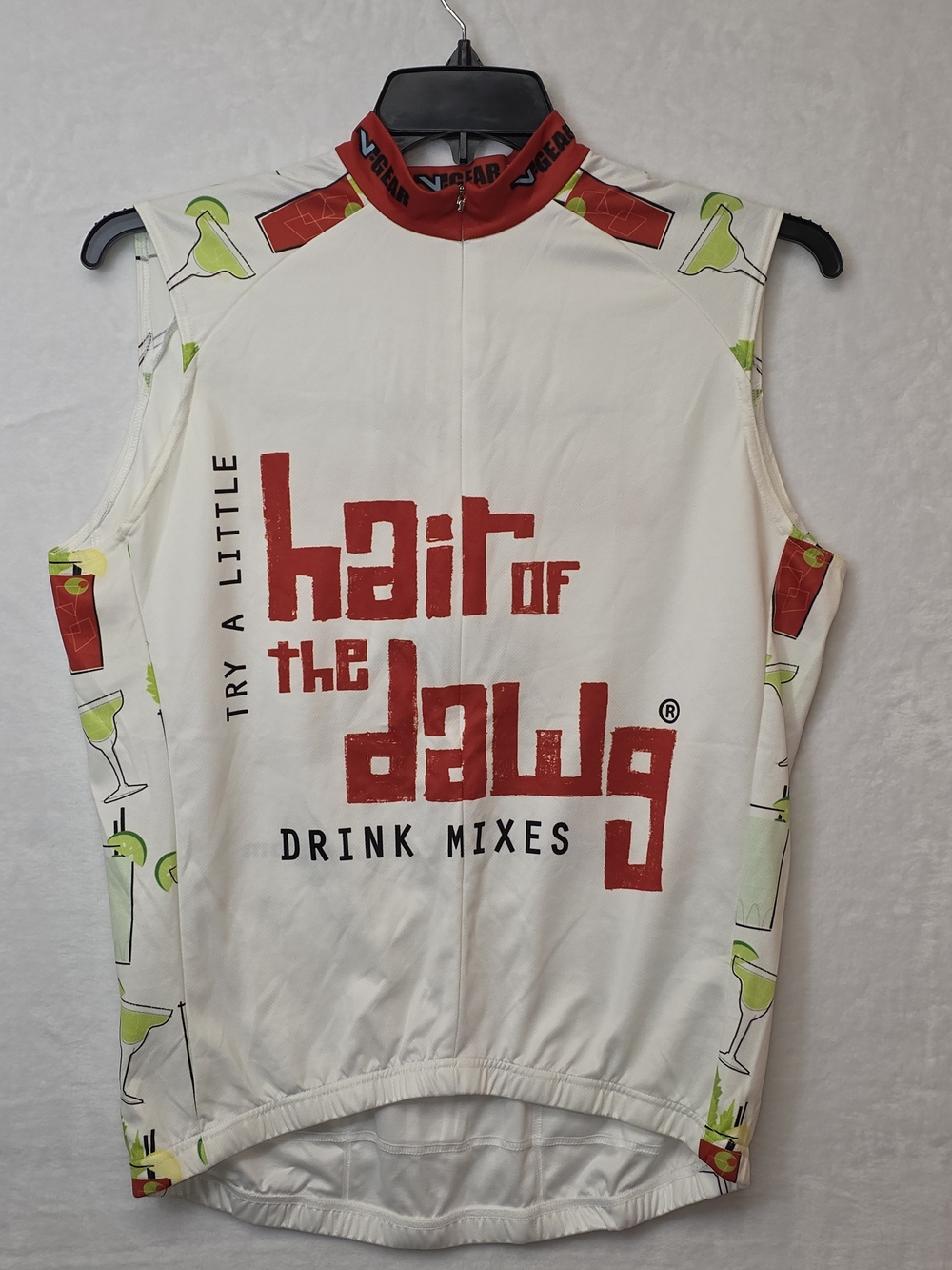 Hair of the Dawg Drink Mixes V-Gear White Cycling Vest